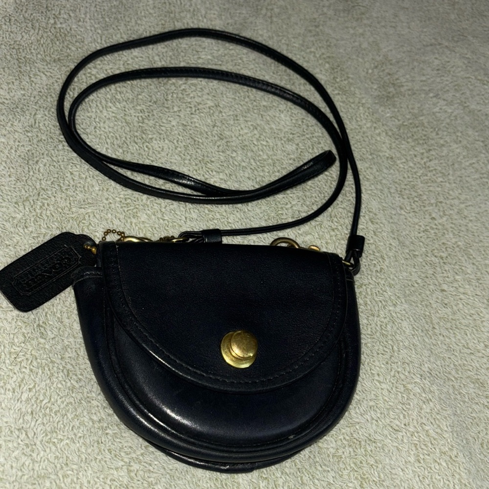 Coach Vintage Black Mini Belt Bag